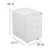 Import Ergonomic 3-Drawer Mobile Locking Filing Cabinet with Anti-Tilt Mechanism and Hanging Drawer for Legal &amp; Letter Files, White from USA
