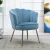 Import ergonomic living room velvet upholstered arm rest chair pink accent task chair from China