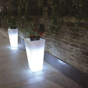 ETL CE ROHS EMC FCC led lighted outdoor round flower pots