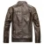 Import European And American Fashion Slim Mens Motorcycle PU Leather Jacket Plus Velvet Mens Leather Jacket from China