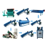 Extruder machine plastic recycling with high capacity