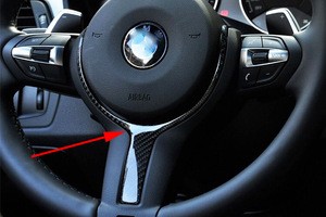F22 F30 F32 F33 F36 F06 F12 F13 X5 F15 X6 F16 M Sports Carbon Fiber Steering Wheel Cover For BMW