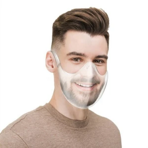Face Shield new plastic protective isolation mask anti-dropping head-wearing transparent party mask