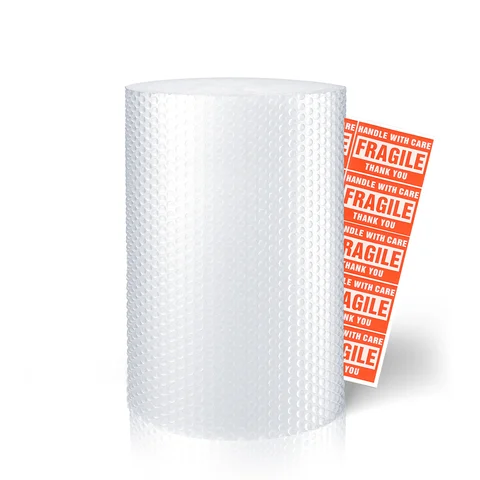 Factory 12inch*36ft Inflatable Bubble Film Custom Perforated For Moving Boxes Shipping Cushioning Supplies Bubble Packing Wrap