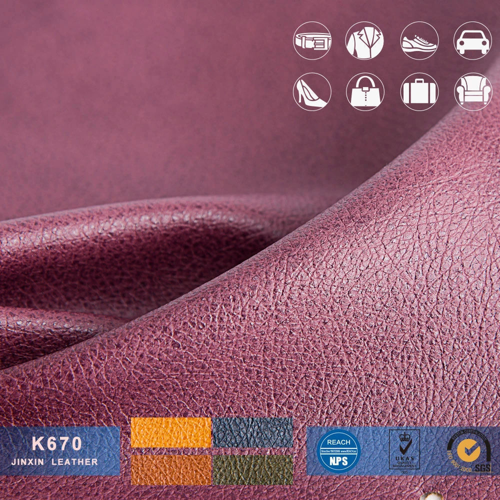 Factory Abrasion Resistant PVC Artificial Leather, Leather Products/ stock lot supplying