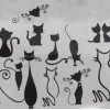 Factory custom lovely cat design tattoo stickers for kids