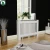 Import Factory custom  MDF radiator cover white traditional painted cabinet custom size from China