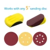 Factory Direct Sale Hand Sanding Pads 5 Inch 125Mm Yellow Mouse Sanding Blocks For Automotive