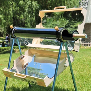 Factory direct sales solar thermal system tube type solar cooker oven for camping