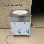 Factory direct single flat rolling fried ice cream maker Thailand fired ice cream roll machine