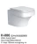 Import Factory direct supply ceramic  sanitary wc mounted wall hung toilet from China