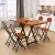 Import Factory Direct Wooden Stainless Steel Legs Waterproof Folding Tables For Dining Room from China