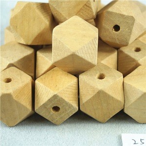 Factory-directly good price DIY jewelry wooden octangle beads high quality latest design polygon wooden beads