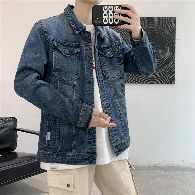 Factory high quality denim custom jackets jean jacket men