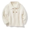 Factory OEM cotton knit burgundy baby girl jacket
