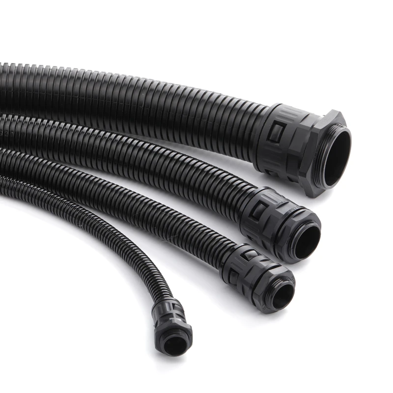Factory Price Bellows Pipe, Free Samples Black Nylon Electrical Corrugated Hose pipe/