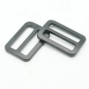 Factory Wholesale Adjustable Metal Slide Buckle Zinc Alloy Black Tri-Glide Buckle 25mm