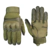 Factory Wholesale Durable Protect Finger Joints Armygreen Color Motorcycle Gloves Custom