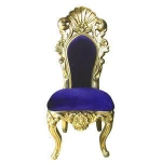 Factory Wholesale Navy Blue Luxury Elegance Living Room Throne Chair