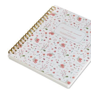 Fancy wholesale custom printing craft journal spiral notebook