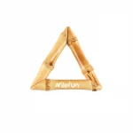 Fashion clothing bags belt accessories geometric triangle ring bamboo root buckle