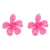 Import Fashion creative acrylic large flower earrings holiday style resin flower earrings trendy big acetate earrings for women girls from China