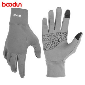 Fashion full finger glove touch screen sport running cycle gloves