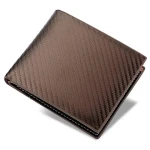 Fashion Mens Bifold RFID Blocking Carbon Fiber Wallet ID Card Holder Purse Case Mens wallet