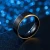 Import Fashion Rainbow Groove Wholesale Black Tungsten Carbide Rings from China