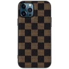Fashion Shockproof Soft Silicone Geometric Lattice Pattern PU Leather Case For iPhone 12 11 Pro Max Mini X XS XR 7 8 Phone Cover
