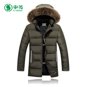 Fashion Style Warm Hooded Padding Jacket Mens Winter Cotton-Padded Jacket
