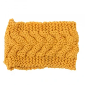 fashion turban winter Women&#x27;s versatile wool knit crochet twist wave beanie ear muff hair band headband ear warmer