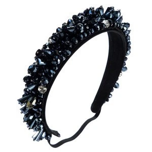 Fashion Women Crystal Headbands Baroque Princess Crown Hairband Wedding Hair Accessories