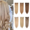 Fasimei Cheap Wholesale Price Cuticle Aligned Hair Color Clip In Hair Extensions 100Human Hair Products
