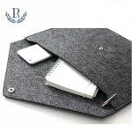 Felt fabric envelope document file bag A4 paper case mens business clutch bag