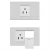 Import Fiko American Standard Wall Switch and Socket Made of Aluminum Alloy with Type a+C Charge Ports Suitable for Home/Hotel Light Switch and Power Outlets from China