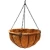 Import Flat bottom hanging basket planter with coco liner from China