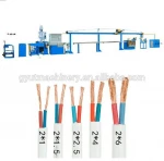Flexible electric wire cable making machine price, Double-Layer Co-extrusion wire cable machine line