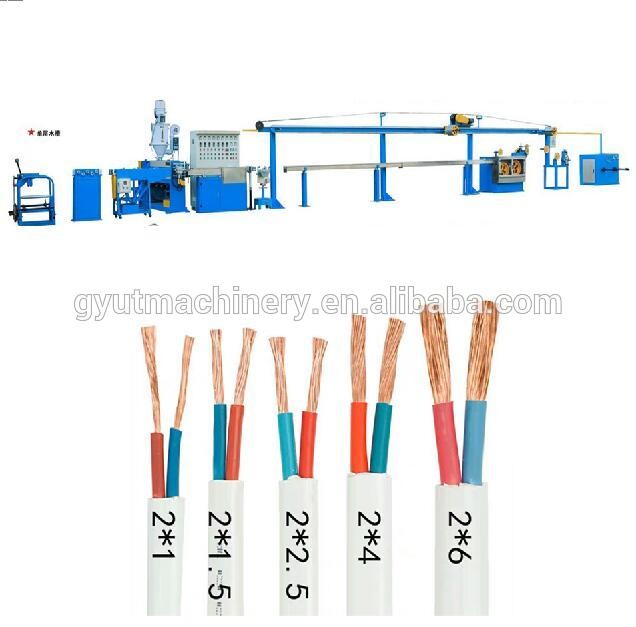 Flexible electric wire cable making machine price, Double-Layer Co-extrusion wire cable machine line