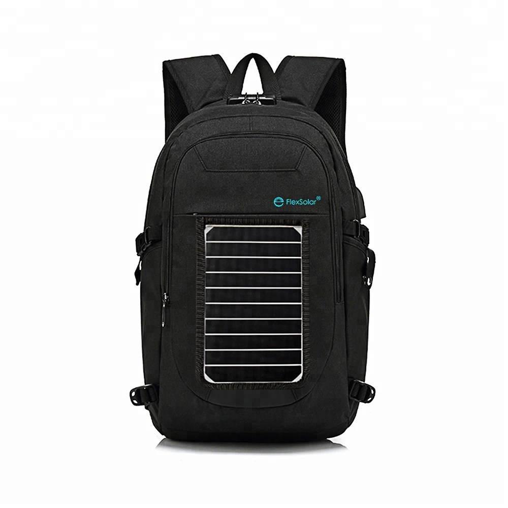 Foldable adult outdoor solar back pack