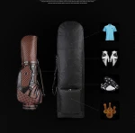 Folding Travel Golf bag with wheels Golf Aviation Bag , golf bag travel cover
