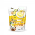 Freeze Dried Durian Sticky rice with Coconut Milk Dip and Freeze Dried Mango Sticky rice with Coconut Milk Dip 50g (6Bags/Pa