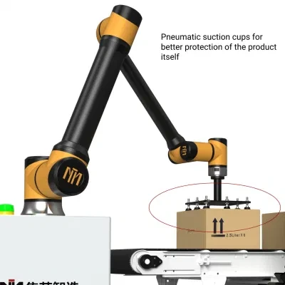 Fully Automatic Collaborative Cobot Palletizing Arm Machine for Industrial Palletizer Sorting