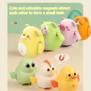 Fun magnetic swing cute plastic animal toys
