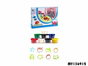 Funny playdough for kids including 8pcs mould + 240g color dough