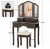Import Furniture dressing table design wooden modern minimalist makeup dressing table with chair makeup table set vanity from China