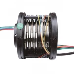 Gantry portal pedestal tower crane slip ring through bore for hoisting machine