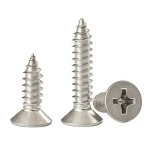 Gb846 Sus Cruciform Groove Self Tapping Screws GB846 Cruciform Groove Flat Head Sus Self Tapping Screw For Ceilling Installation