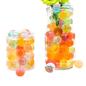 Gel Water Beads Transparent Jelly Pearls Crystal Water Gel Bead Rainbow Mix