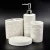 Import gift bath set, white bathroom accessories toothbrush holder ceramic soap dish from China